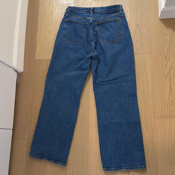 Abercrombie 90s relaxed jean - high rise curve love dark wash 8s - Picture 3 of 5